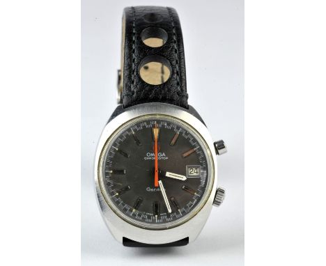 Omega  A  gentleman's stainless steel reference 145.009/145.010 Chronostop wristwatch. The signed dial with baton hour marker