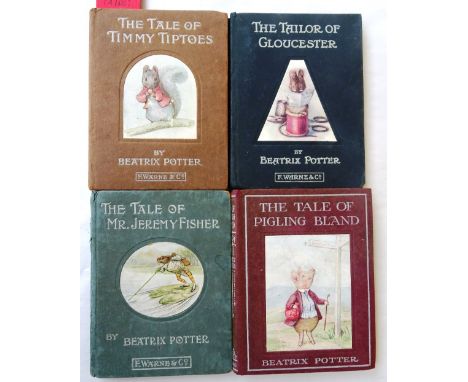 POTTER (B.)  The Tale of Timmy Tiptoes. First Edition (1st or 2nd printing). coloured illus. throughout, half title; original