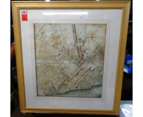 CHELSEA - a sheet from Richard Horwood's Plan of the Cities of London and Westminster  . . .  56 x 51cms., within mount, hand