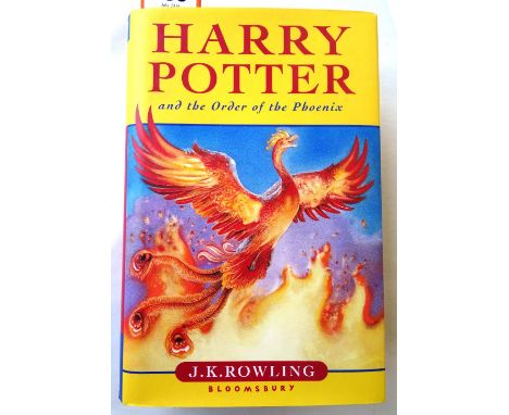 ROWLING (J.K.)  Harry Potter and the Order of the Phoenix. First Edition. half title, pictorial boards & d/wrapper (by Jason 