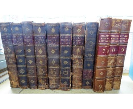 HUME (D.)  The History of England  . . .  new edition (and) a Short Account of His Life  . . .  8 vols. portrait frontis; old