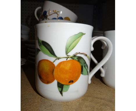 A Royal Worcester Evesham pattern part dinner and tea service, (qty). 