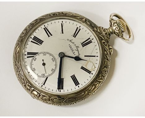 DOXA 1905 EMBOSSED ANTI MAGNETIQUE DIAL A/F - HUNTING SCENE POCKET WATCH