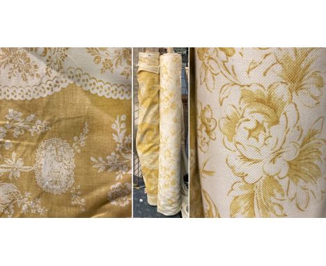ZOFANI FLORAL ROLL OF FABRIC VINTAGE 2001 ''FLORALIE'' WITH ''EVELINE'' BY ROMO ROLL OF FABRIC