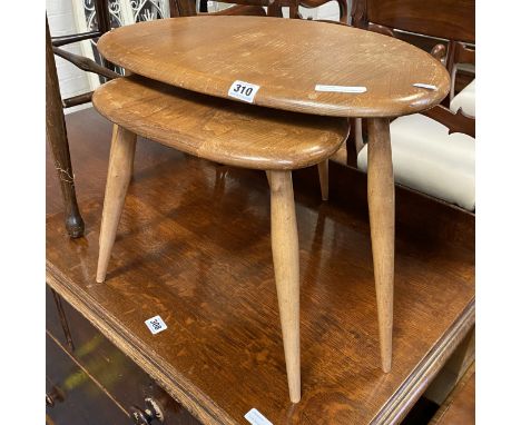 ERCOL COLLECTION PEBBLE NEST OF TWO TABLES