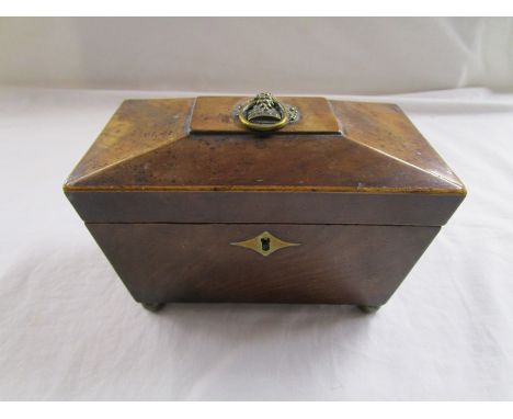 Georgian mahogany tea caddy