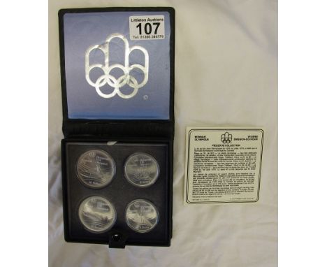 Canadian series VII sterling silver Olympic coin set (2 x $10 &amp; 2 x $5) in box