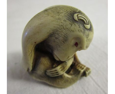 Monkey netsuke (probably resin)