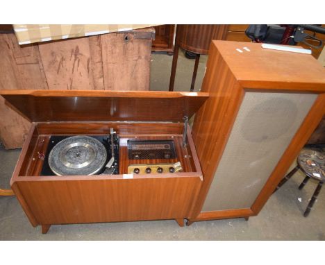 Vintage Dulci radiogram with accompanying speaker