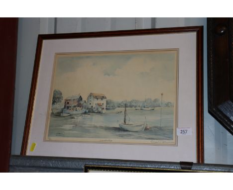 Charles Patrickson, pencil signed limited edition print Woodbridge Tide Mill