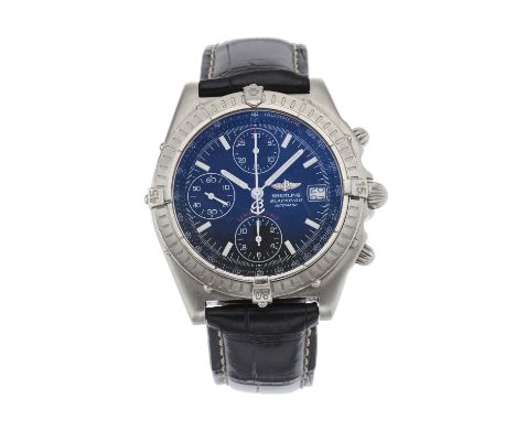 Breitling, a stainless steel Chronomat Blackbird chronograph wrist watch, circa 2001, reference A13350, signed automatic move