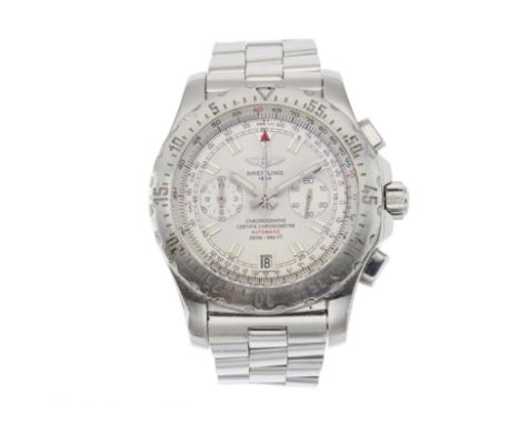 Breitling, a stainless steel Professional Skyracer chronograph bracelet watch, reference A27362, signed automatic movement ca