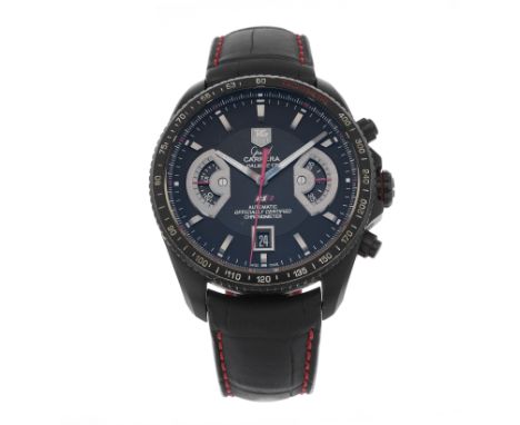 Tag Heuer, a titanium Grand Carrera Calibre 17 RS2 chronograph wrist watch, circa 2013, reference CAV518B, signed automatic m