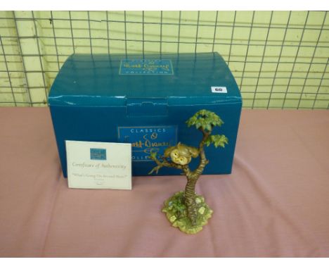 CLASSICS WALT DISNEY COLLECTION BOXED CERAMIC FIGURE 'WHAT'S GOING ON AROUND HERE?' WITH CERTIFICATE OF AUTHENTICITY 