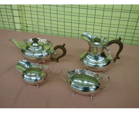 HM SILVER BIRMINGHAM FOUR PIECE TEA/COFFEE SERVICE 1925/6 51OZ APPROX 