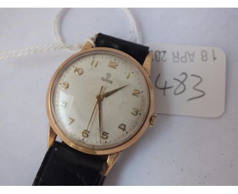Gents 9ct. Rolex Tudor wrist watch with seconds sweep  