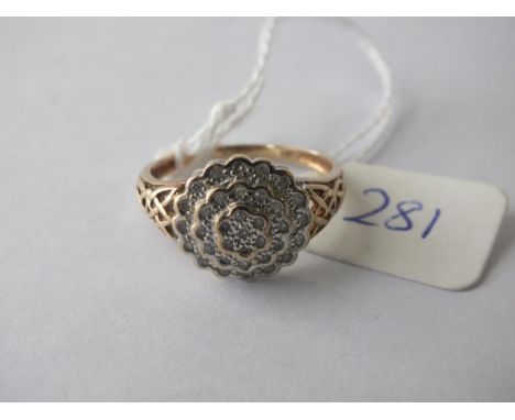 Diamond cluster ring approx size P     