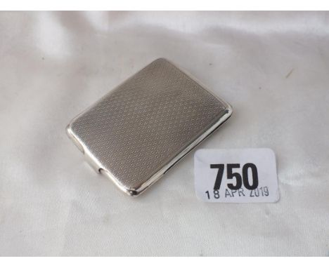 Asprey  engine turned match box holder, 2.25" long  Chester 1932 18g.       