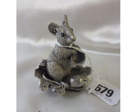Resin filled model of a dormouse, 3" high B'ham mod.  