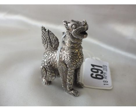 Eastern model of grotesque animal, 2" high     