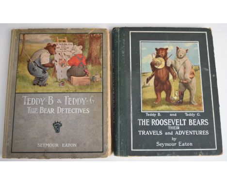 Two Teddy bear related books by Seymour Eaton (Paul Piper) Teddy B &amp; Teddy G The Bear Detectives 1907 and Teddy B and Ted