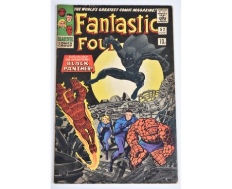 Fantastic Four issue #52 by Marvel Comics, first appearance of Black Panther.