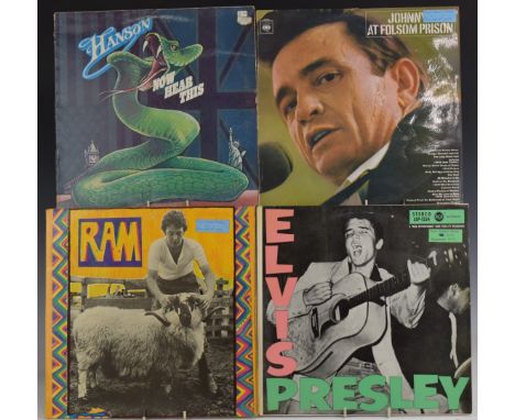 Approximately 140 albums including Johnny Cash, Elvis Presley, Bob Dylan, Buddy Holly, Eddie Cochran etc, plus Soundtracks an