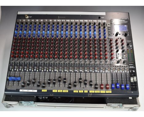 Peavey 24FX 24-Channel 4 BUS Console Dual Effects Processor USB Recording Mixer in heavy duty flight case