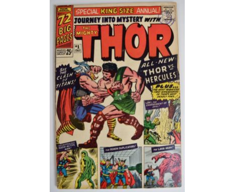 Journey into Mystery with The Mighty Thor annual #1 by Marvel Comics, first appearance of Hercules and Zeus.