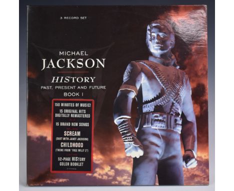 Michael Jackson - HIStory - Past, Present and Future - Book 1 (EPC474709). Records, inners, book and cover appear EX