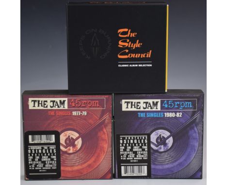 The Jam / Style Council - CD boxsets comprising The Singles 1977-1979 and 1980-1982 and The Style Council - Classic Album Col
