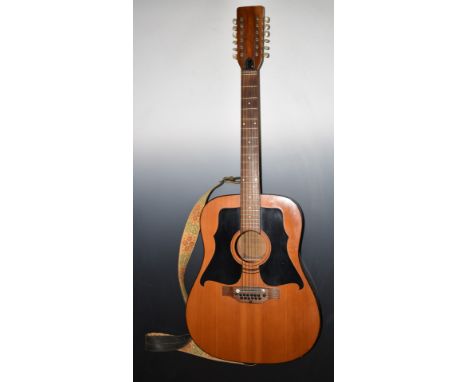 Kay Model K 550/12, twelve string acoustic guitar, made in Italy