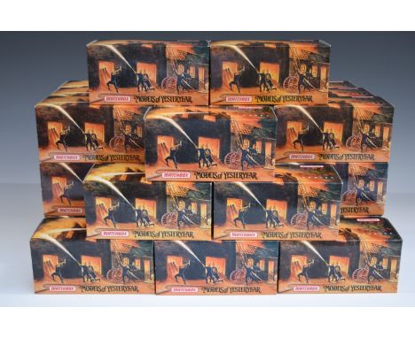 Thirty Five Matchbox Models of Yesteryear Fire Engine Series including 1932 Mercedes-Benz Ladder Truck, 1935 Mack AB Fire Eng