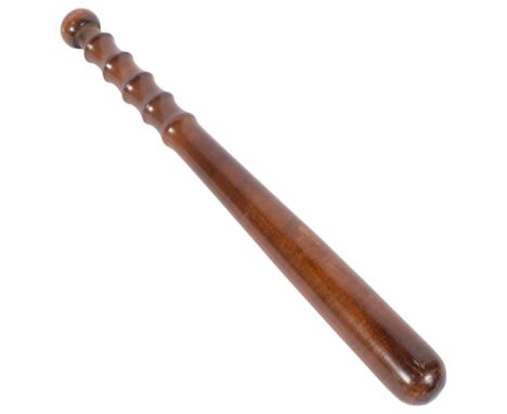 A hardwood truncheon
