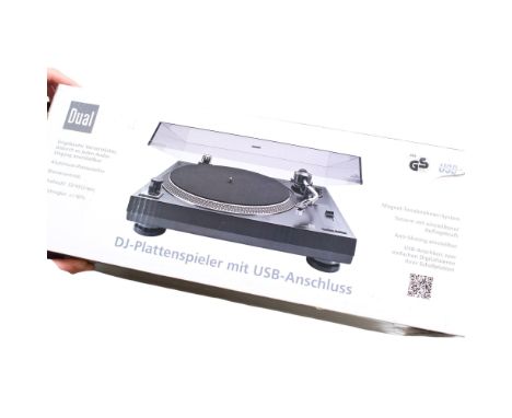 A new and unused DJ record player with USB port