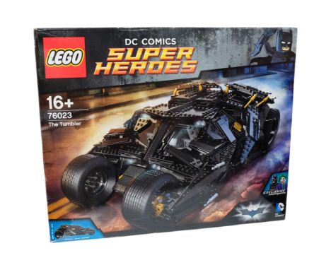 A LEGO 76023 the tumbler, with mini figures, box and instructions