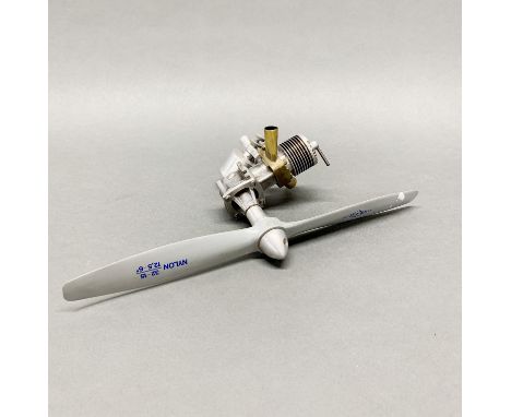 A Davis Charlton Wildcat model plane engine.