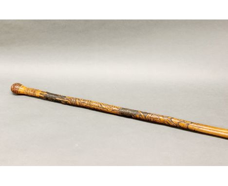 An old Japanese bamboo sword stick.