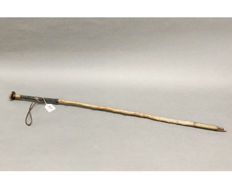 An unusual shagreen mounted lady's defence walking stick.