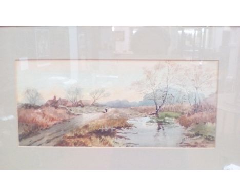 Early 20th century signed watercolour by J. R Robinson 