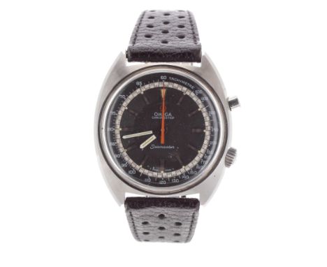Omega Seamaster Chronostop large size stainless steel gentleman's wristwatch, ref. 145.007, circa 1967, no. 25869xxx, circula