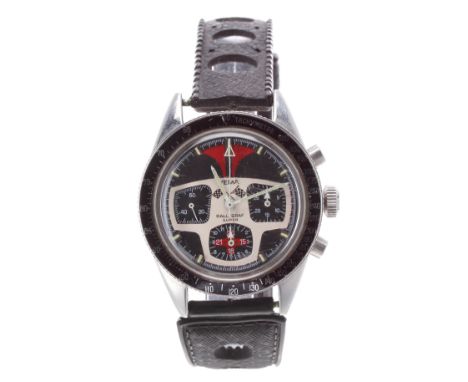 Yema Rallygraf Super chronograph stainless steel gentleman's wristwatch, ref. 93012, circa late 1960s, serial no. 131xxx, tac