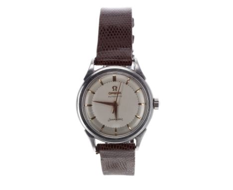 Omega Constellation automatic 'bumper' stainless steel gentleman's bracelet watch, ref. 2782-35C, circa 1952/53, serial no. 1