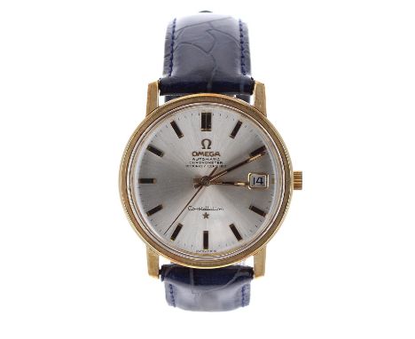 Omega Constellation Chronometer automatic gold plated and stainless steel gentleman's wristwatch, ref. 168018, circa 1969, no