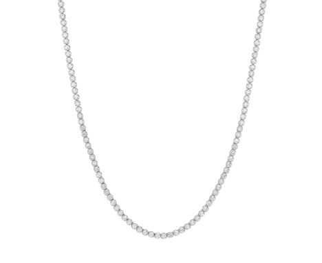 **ON SALE**&nbsp;15.00 Carat Round Brilliant &nbsp;Diamond 9ct White Gold Necklace E Colour VS1 Clarity -IGI Certificate
&nbs