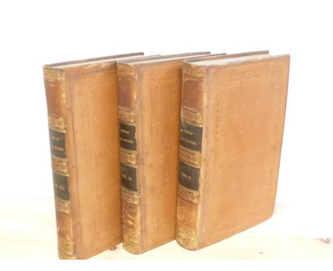 GLEIG G. R.  The Life of Major General Sir Thomas Munro. 3 vols. Eng. port. frontis & fldg. eng. map of India, hand col. in o