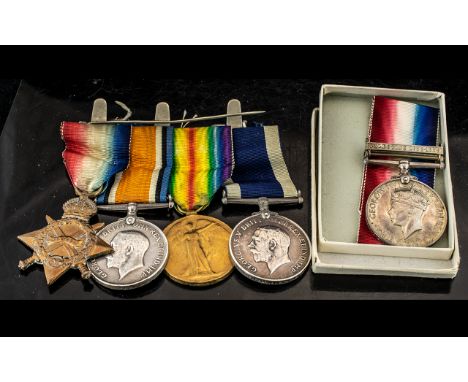 A Group of Five WW1 Military Medals, to include 1914/15 Star, Victory Medal, War Medal &amp; Naval Long Service &amp; Good Co