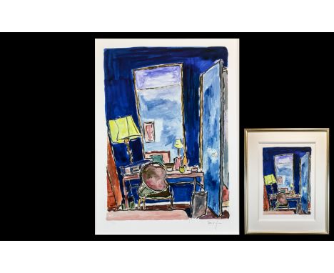 Bob Dylan Limited Edition Signed Giclee Print, titled 'Dallas Hotel Room', release date 2010.  Image size 21.5" x 15", editio