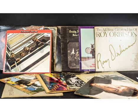 Collection of Rare Vinyl Albums, comprising Lindisfarne 'Dingle Dell' album, Art Garfunkel 'Fate for Breakfast', Neil Young '