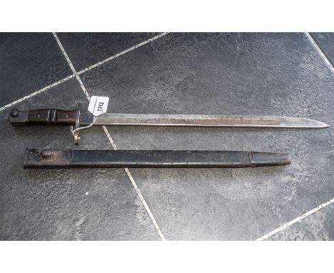 A British Pattern 1913 Bayonet &amp; Scabbard.  Made by Remington.